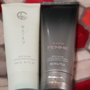 Avon body lotion set of 2